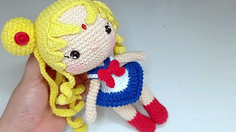 Muñeca Sailor Moon amigurumi