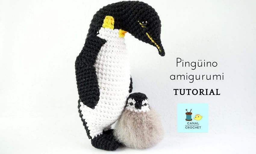 Pingüino amigurumi tutorial