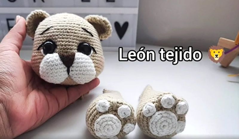 DIY León amigurumi